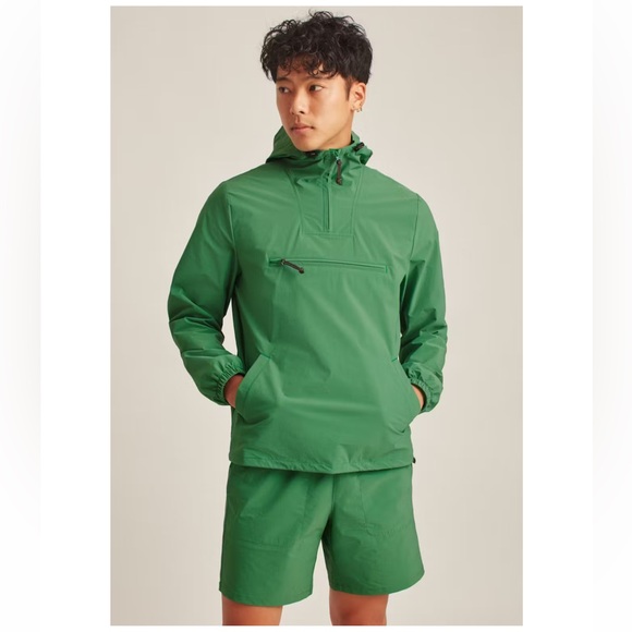 BONOBOS PACKABLE REC JACKET MENS MEDIUM LIGHTWEIGHT PULLOVER QUARTER ZIP HIKING - Picture 2 of 9